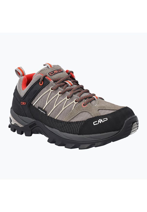Buty trekkingowe męskie CMP Rigel Low Wp. Kolor: beżowy. Materiał: materiał, skóra. Szerokość cholewki: normalna