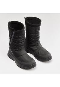 quechua - Buty turystyczne śniegowce męskie Quechua SH100 zamek. Zapięcie: zamek. Kolor: czarny. Materiał: materiał. Sezon: zima. Sport: turystyka piesza