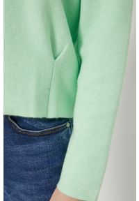medicine - Medicine - Sweter Basic. Kolor: zielony. Długość rękawa: długi rękaw. Długość: długie