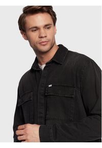 LTB Koszula jeansowa Steven 61020 15357 Czarny Oversize. Kolor: czarny. Materiał: jeans, bawełna