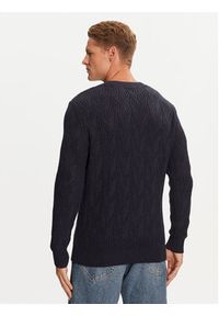 Guess Sweter M4BR19 Z3HD1 Granatowy Regular Fit. Kolor: niebieski. Materiał: syntetyk, bawełna #4