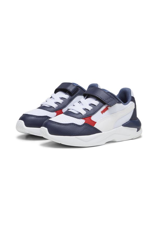 Buty Chłopak Puma XRay Speed Lite niebieski. Okazja: na co dzień. Kolor: biały