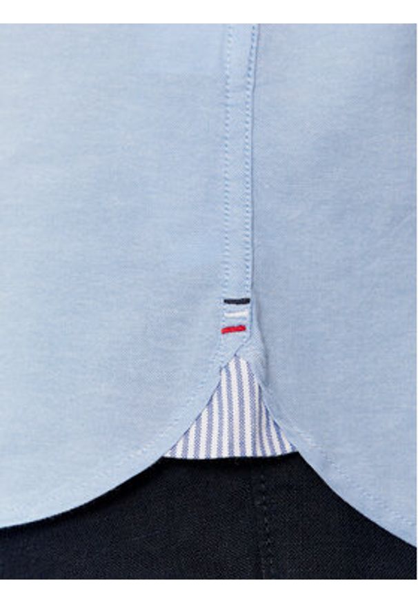 TOMMY HILFIGER - Tommy Hilfiger Koszula 1985 MW0MW33810 Niebieski Slim Fit. Kolor: niebieski. Materiał: bawełna