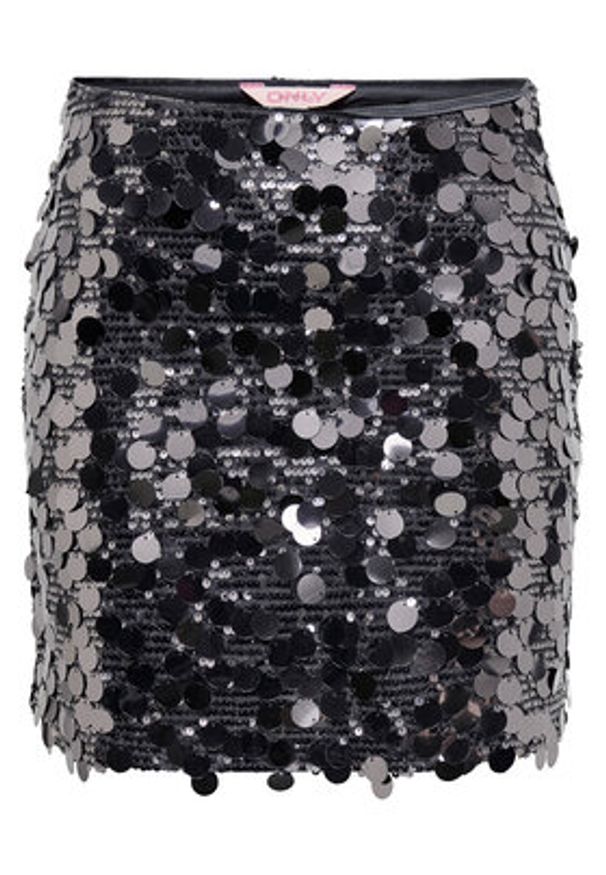 only - ONLY Spódnica mini Jadel 15336231 Szary Regular Fit. Kolor: szary. Materiał: syntetyk