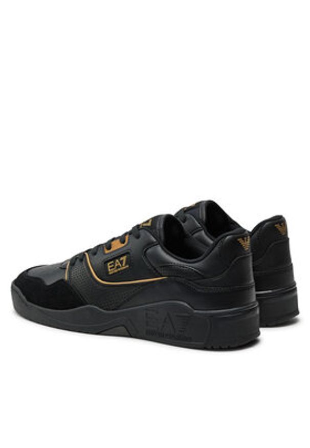 EA7 Emporio Armani Sneakersy X8X187 XK402 U427 Czarny. Kolor: czarny. Materiał: skóra