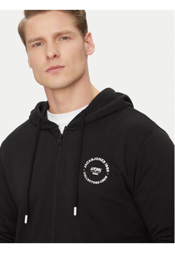Jack & Jones - Jack&Jones Bluza Simon 12269366 Czarny Standard Fit. Kolor: czarny. Materiał: bawełna, syntetyk