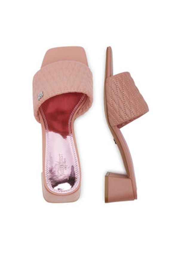 Nine West Klapki S4S96897-01 Różowy. Kolor: różowy. Materiał: materiał, syntetyk