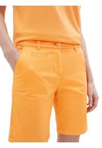 Tom Tailor Szorty materiałowe 1035499 Pomarańczowy Regular Fit. Kolor: pomarańczowy. Materiał: bawełna #6