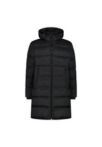 Długi płaszcz puchowy z kapturem CMP. Typ kołnierza: kaptur. Kolor: czarny. Materiał: puch. Długość: długie #1