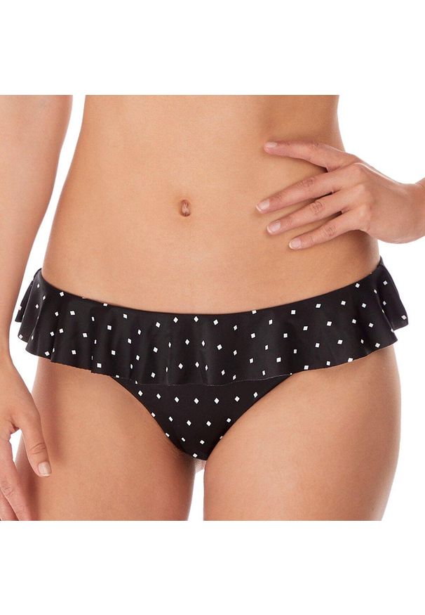 FREYA ACTIVE - Figi do kostiumów kąpielowych dla kobiet Freya Jewel cove. Kolor: czarny. Wzór: jodełka, paski