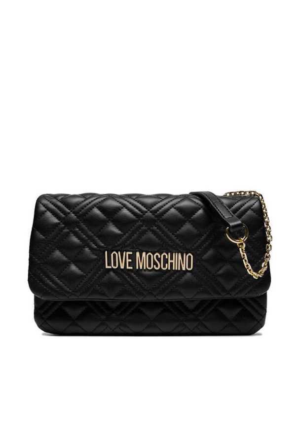 Love Moschino - LOVE MOSCHINO Torebka JC4097PP1ILA0000 Czarny. Kolor: czarny. Materiał: skórzane