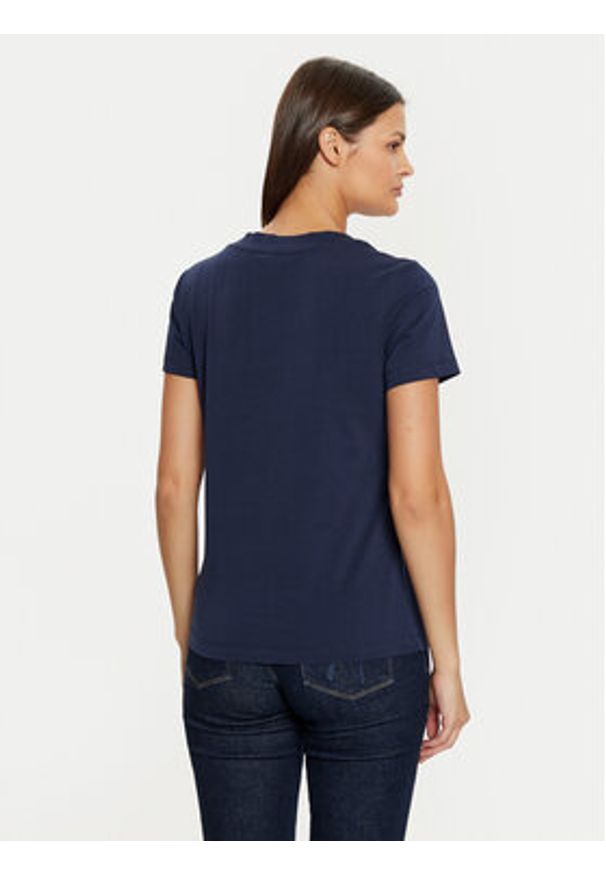 Marciano Guess T-Shirt 5RGI03 6008A Granatowy Regular Fit. Kolor: niebieski. Materiał: bawełna