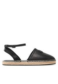 Calvin Klein Espadryle Hybrid W/Hw HW0HW01459 Czarny. Kolor: czarny. Materiał: skóra