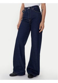 Levi's® Jeansy Ribcage A6081-0019 Granatowy Wide Leg. Kolor: niebieski