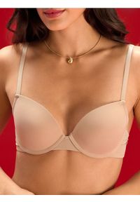 Sinsay - Biustonosz - kremowy. Kolor: kremowy. Rodzaj stanika: biustonosz z fiszbinami, push-up #1