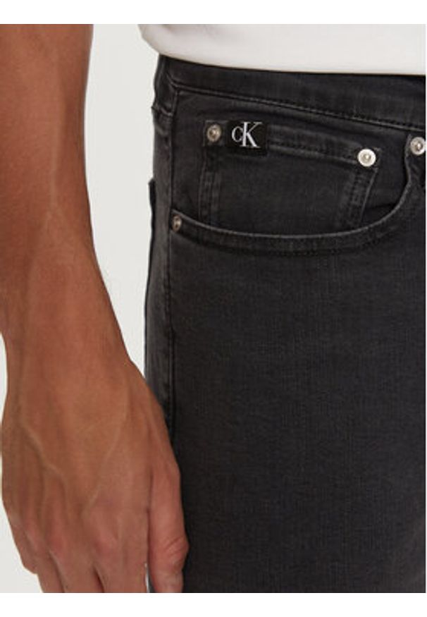 Calvin Klein Jeans Jeansy J30J323696 Szary Skinny Fit. Kolor: szary