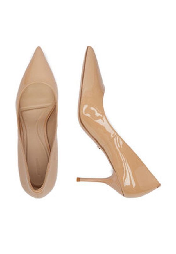 Gino Rossi - GINO ROSSI Szpilki CEO-V710-03 Beżowy. Kolor: beżowy. Materiał: skóra, syntetyk. Obcas: na szpilce