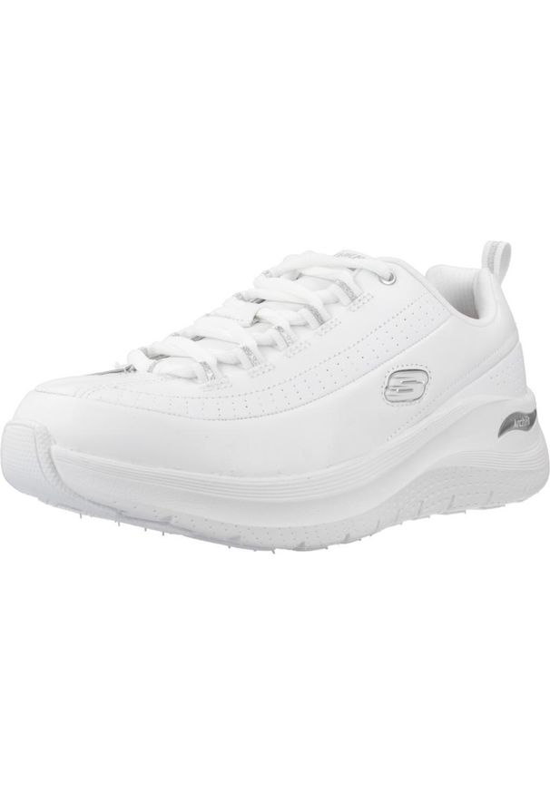 skechers - Buty Kobieta Skechers Arch Fit 2.0 biały. Kolor: biały. Materiał: tkanina, skóra