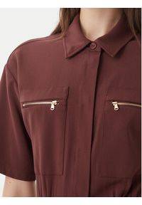 Patrizia Pepe Kombinezon 2T0099/A573-B887 Brązowy ciemny Regular Fit. Kolor: brązowy. Materiał: wiskoza #3