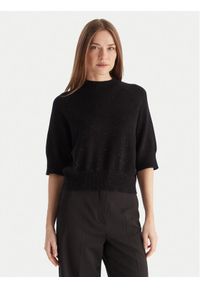 Kontatto Sweter 3M0903C Czarny Regular Fit. Kolor: czarny. Materiał: syntetyk #1