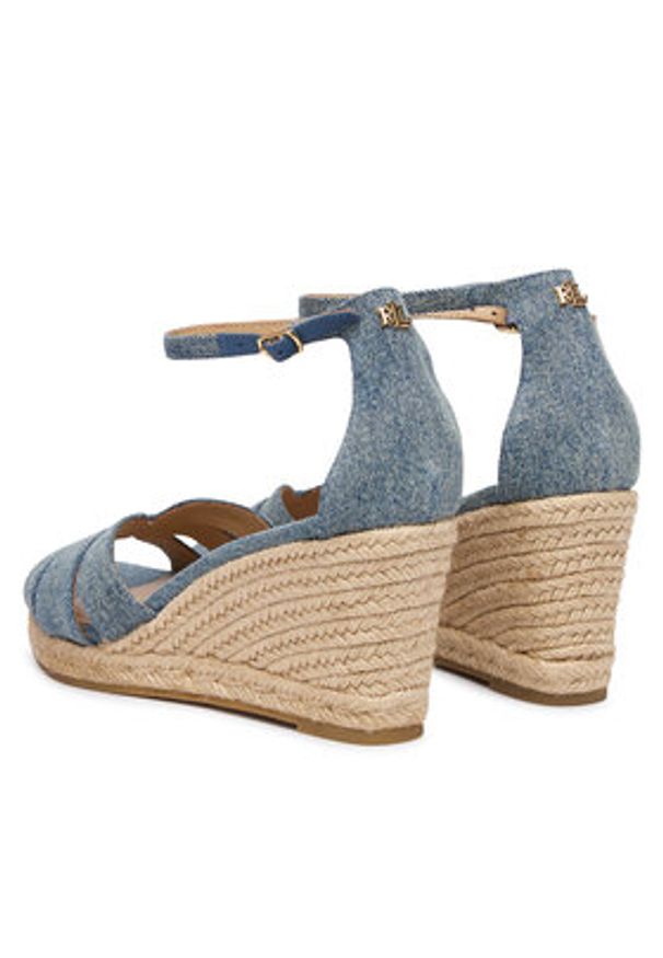 Lauren Ralph Lauren - LAUREN RALPH LAUREN Espadryle 802P10423001 Niebieski. Kolor: niebieski. Materiał: materiał