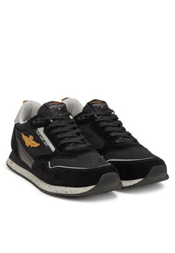 Aeronautica Militare Sneakersy 251SC288CT3545 Czarny. Kolor: czarny. Materiał: zamsz, skóra