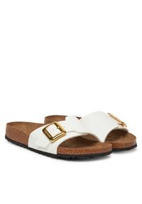 Birkenstock Klapki Catalina Cushion Buckle 1029437 Biały. Kolor: biały. Materiał: skóra #3