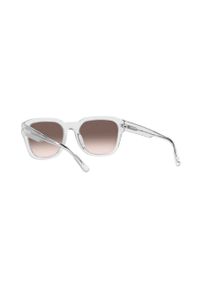 Emporio Armani okulary przeciwsłoneczne męskie kolor biały. Kolor: biały