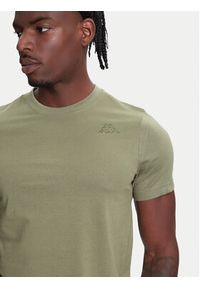 Kappa T-Shirt Logo Korpo Cafers 304J150 Zielony Slim Fit. Kolor: zielony. Materiał: bawełna #5