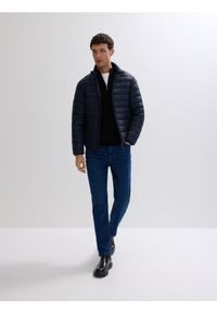 Reserved - Lekka pikowana kurtka puchowa - granatowy. Kolor: niebieski. Materiał: puch #1
