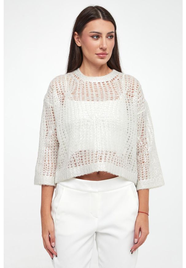 Sweter damski wełniany PESERICO. Materiał: wełna