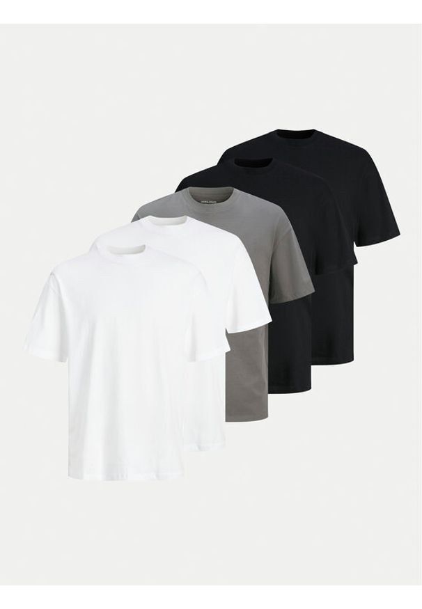 Jack & Jones - Jack&Jones Komplet 5 t-shirtów Hugo 12284199 Kolorowy Loose Fit. Materiał: bawełna. Wzór: kolorowy
