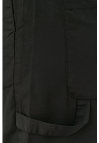 Herskind spodnie damskie kolor czarny szerokie high waist. Stan: podwyższony. Kolor: czarny. Materiał: tkanina, włókno, materiał #5