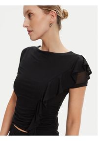 Guess Bluzka W5YP08 KCZC2 Czarny Regular Fit. Kolor: czarny. Materiał: syntetyk #3