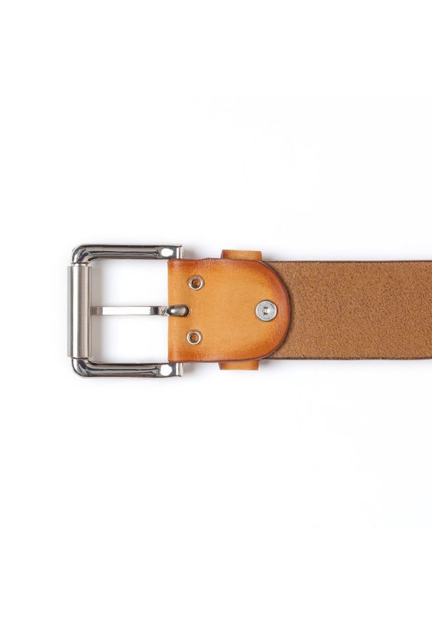 Tom Tailor - TOM TAILOR PASEK SKÓRZANY SOPO-TT376 641 40mm Ledergürtel RO2689. Materiał: skóra. Wzór: paski. Styl: klasyczny