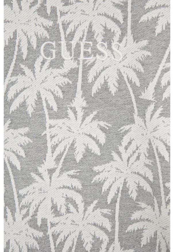 Guess bluza dziecięca kolor szary wzorzysta. Okazja: na co dzień. Kolor: szary. Materiał: dzianina. Styl: casual