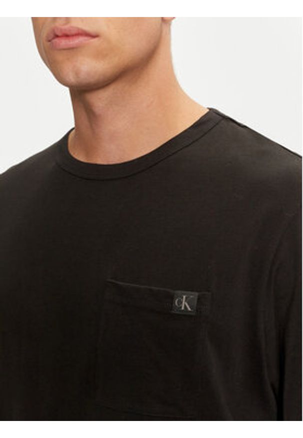 Calvin Klein Underwear Longsleeve 000NM2668E Czarny Regular Fit. Kolor: czarny. Materiał: bawełna. Długość rękawa: długi rękaw