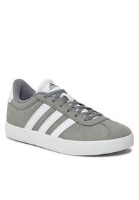 Adidas - adidas Buty Vl Court 3.0 K ID6314 Szary. Kolor: szary. Materiał: zamsz, skóra #6