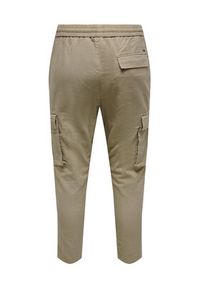 Only & Sons Spodnie materiałowe 22024998 Beżowy Tapered Fit. Kolor: beżowy. Materiał: materiał #6