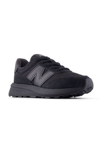 Buty dziecięce New Balance PH370BB – czarne. Kolor: czarny. Materiał: zamsz, skóra. Szerokość cholewki: normalna #3