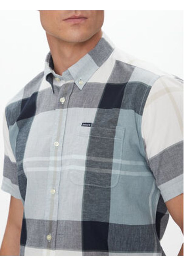 Barbour Koszula Gordon MSH5300TN45 Granatowy Regular Fit. Kolor: niebieski. Materiał: bawełna