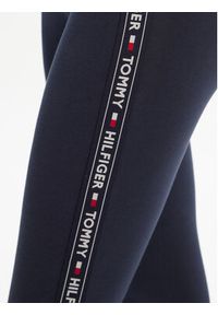 TOMMY HILFIGER - Tommy Hilfiger Legginsy UW0UW00563 Granatowy Slim Fit. Kolor: niebieski. Materiał: bawełna #4