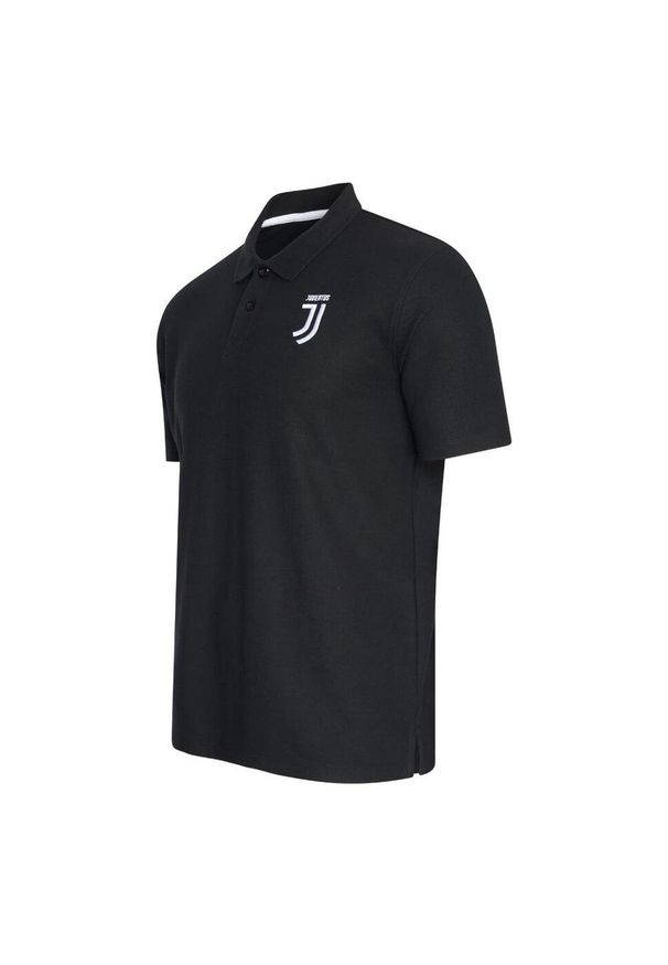 JUVENTUS FC - Juventus polo męskie. Typ kołnierza: polo. Kolor: czarny. Materiał: bawełna