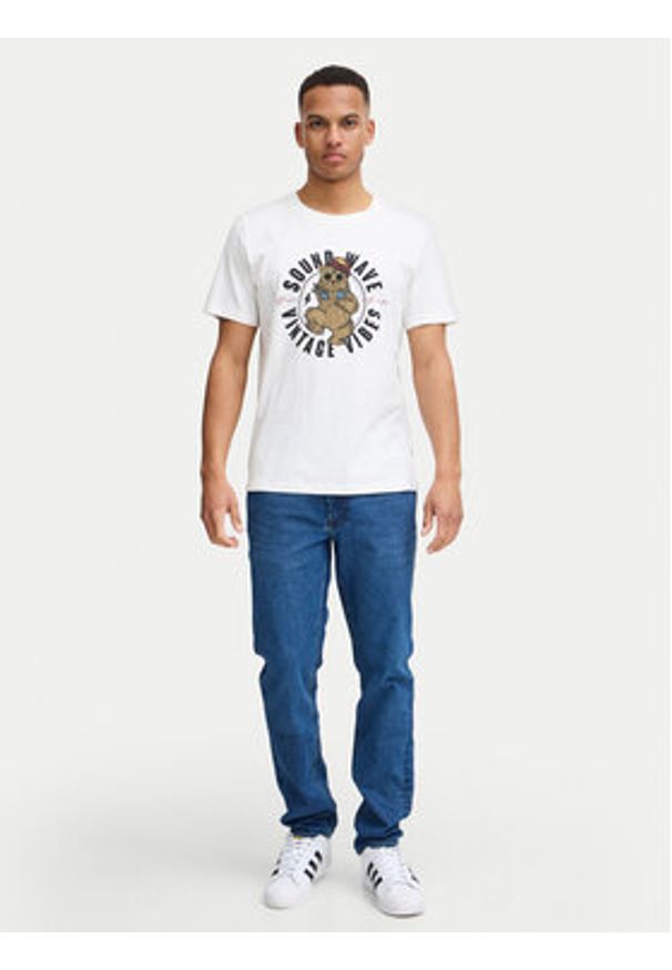 Blend T-Shirt 20717743 Biały Regular Fit. Kolor: biały. Materiał: bawełna