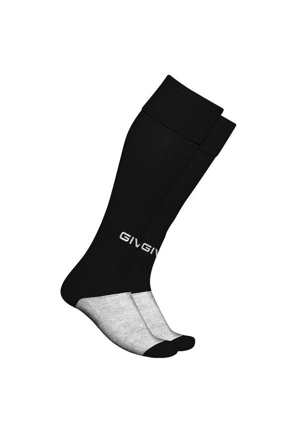 Getry piłkarskie dla dorosłych Givova Calcio. Kolor: czarny. Materiał: bawełna, poliester, elastan. Sport: piłka nożna