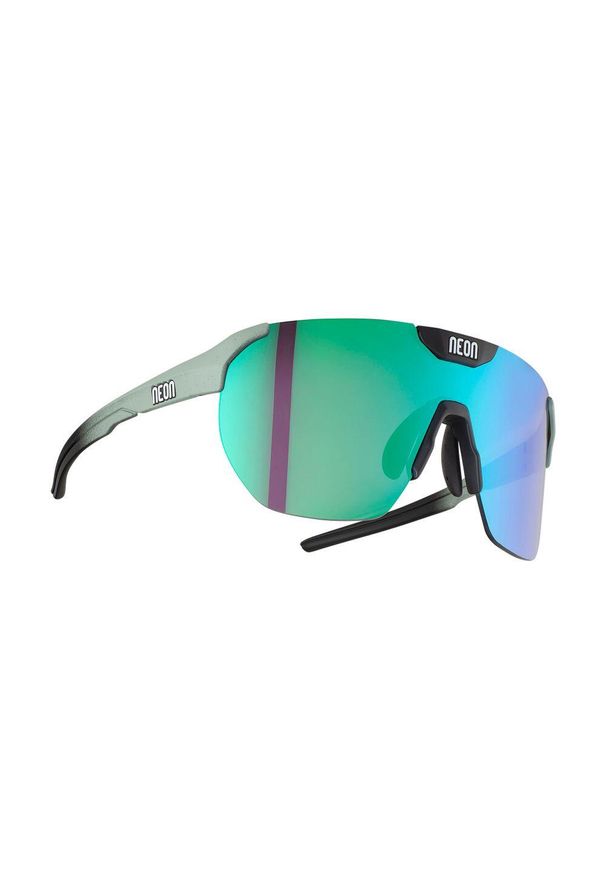 NEON - Okulary sportowe unisex CORE soczewki poliwęglanowe Mirror,100% ochrony UV. Kolor: wielokolorowy, szary, czarny