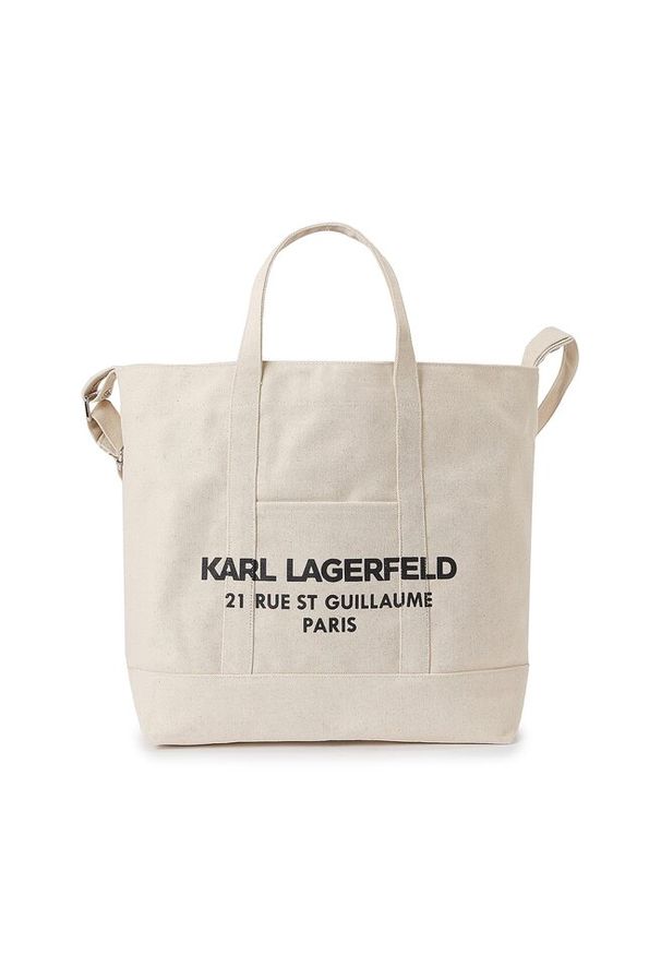 Karl Lagerfeld - Torebka KARL LAGERFELD. Kolor: beżowy