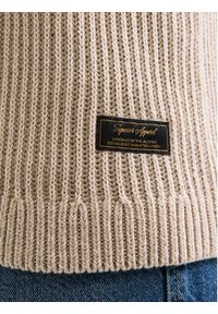Jack & Jones - Jack&Jones Sweter Dover 12278816 Beżowy Regular Fit. Kolor: beżowy. Materiał: syntetyk #4