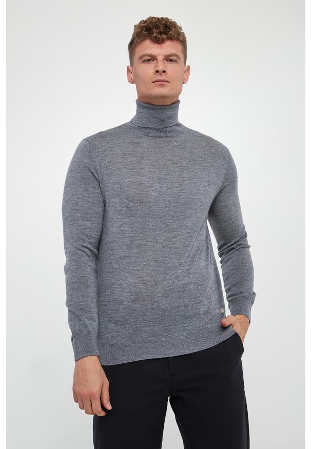 Liu Jo - Golf męski bawełniany LIU JO. Typ kołnierza: golf. Materiał: bawełna