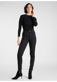 Lee - LEE SCARLETT ULTRA HIGH DAMSKIE SPODNIE JEANSOWE JEANSY BLACK WORN L30LEOFA